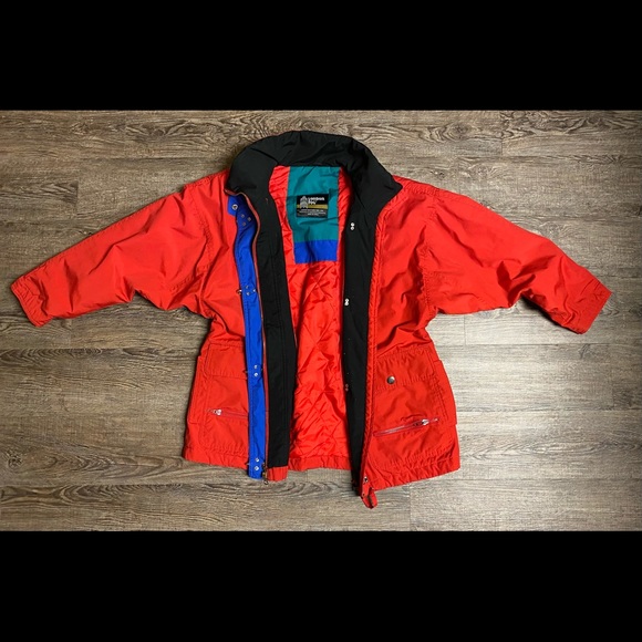 Red London Fog Vintage Retro Winter Jacket - Picture 1 of 4
